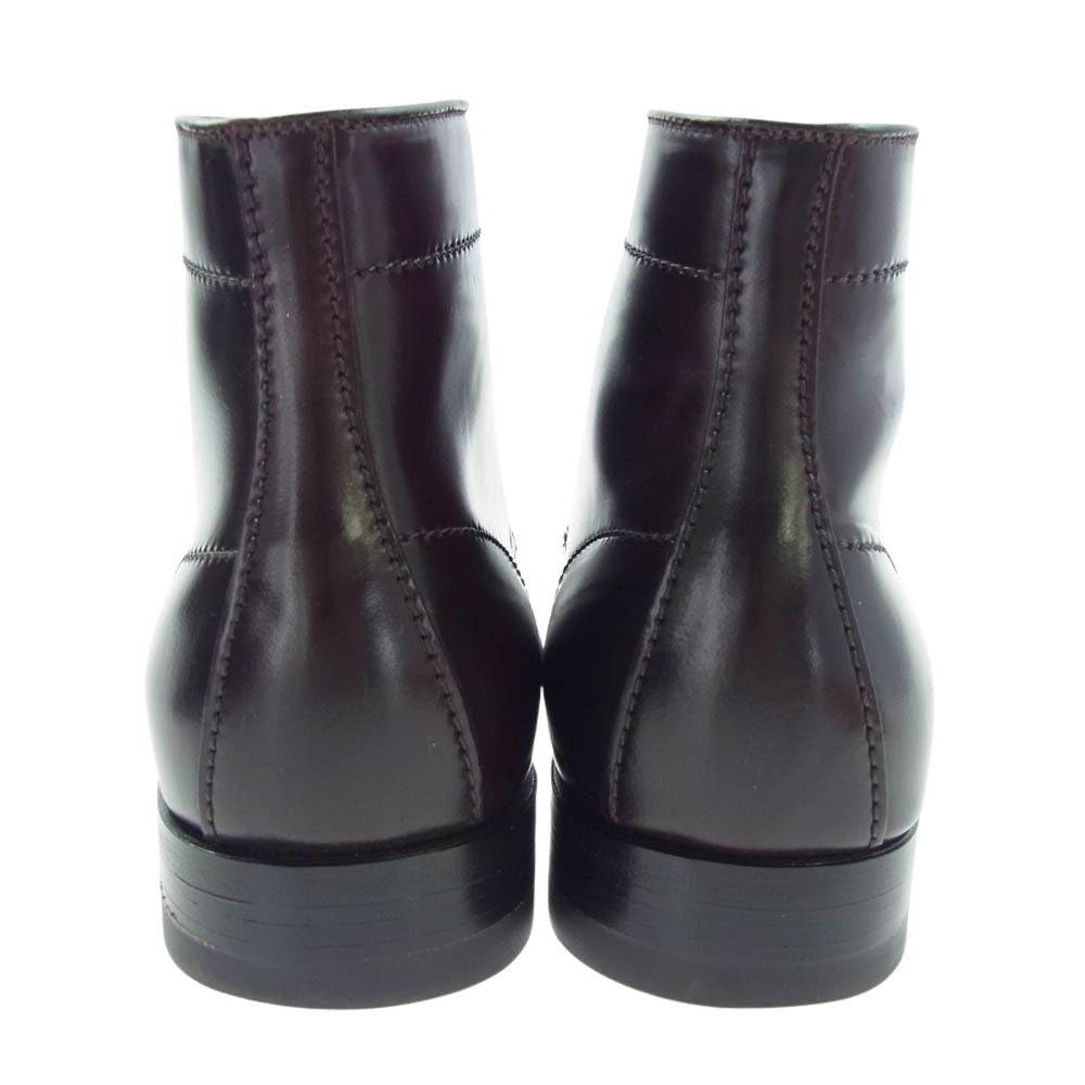 ALDEN オールデン 4561 ダークバーガンディコードバン プレーントゥ レースアップ ブーツ ブラウン系 8D【中古】