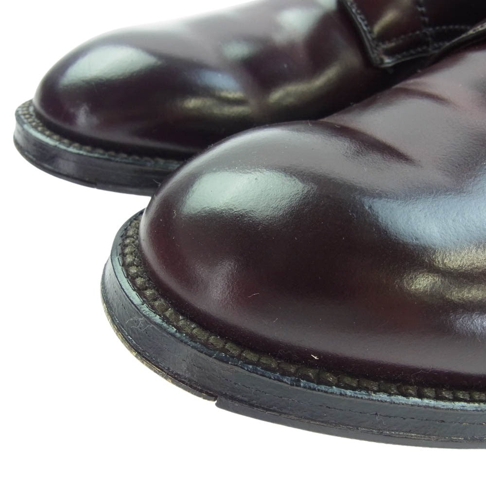 ALDEN オールデン 4561 ダークバーガンディコードバン プレーントゥ レースアップ ブーツ ブラウン系 8D【中古】