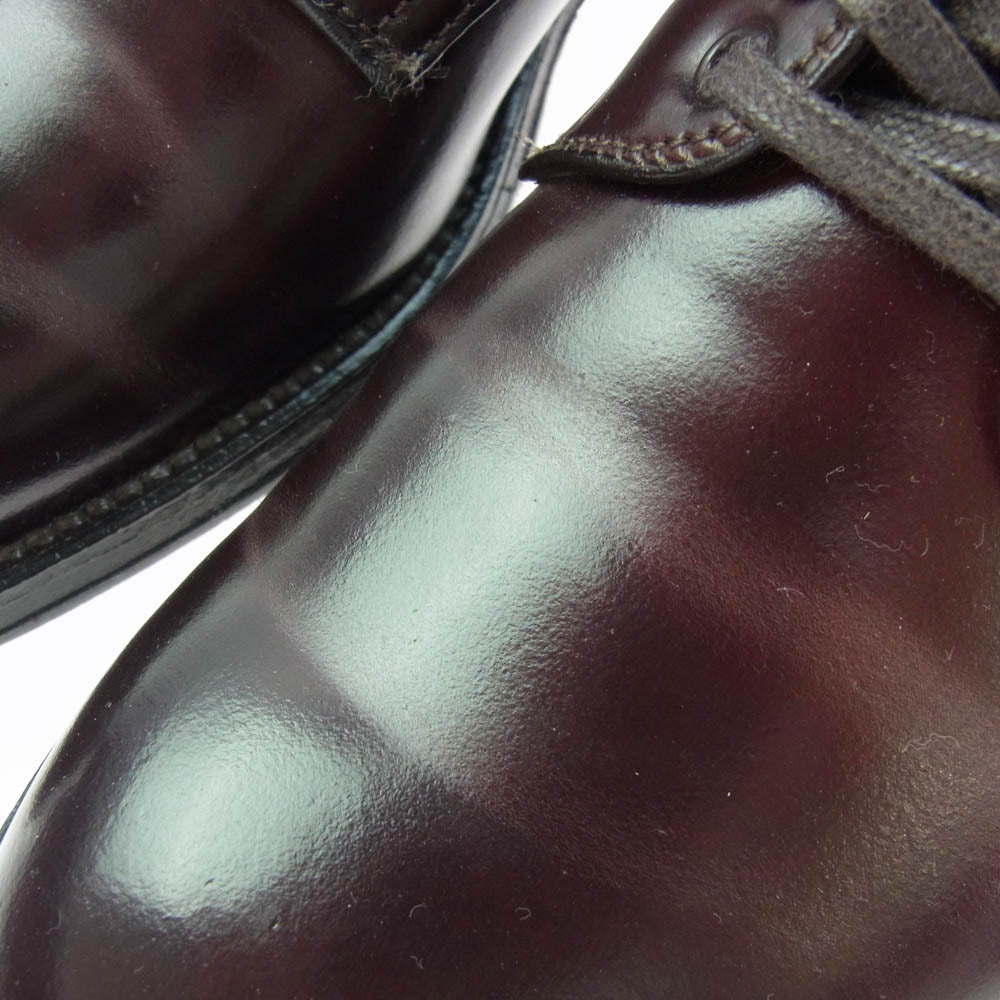 ALDEN オールデン 4561 ダークバーガンディコードバン プレーントゥ レースアップ ブーツ ブラウン系 8D【中古】