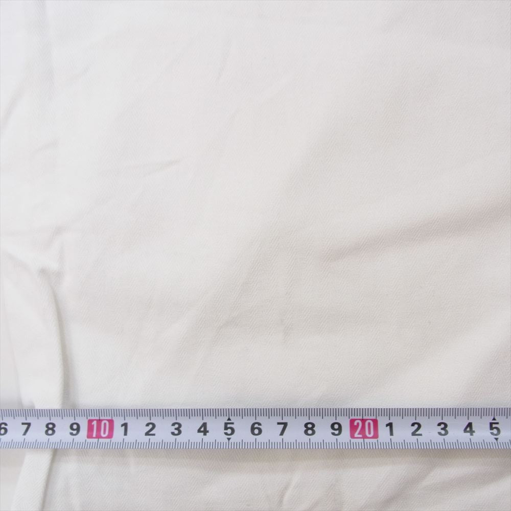 チェコ軍 ヘリンボーン コック パンツ スノーカモ ミリタリー イージーパンツ ホワイト系 サイズ表記無【中古】