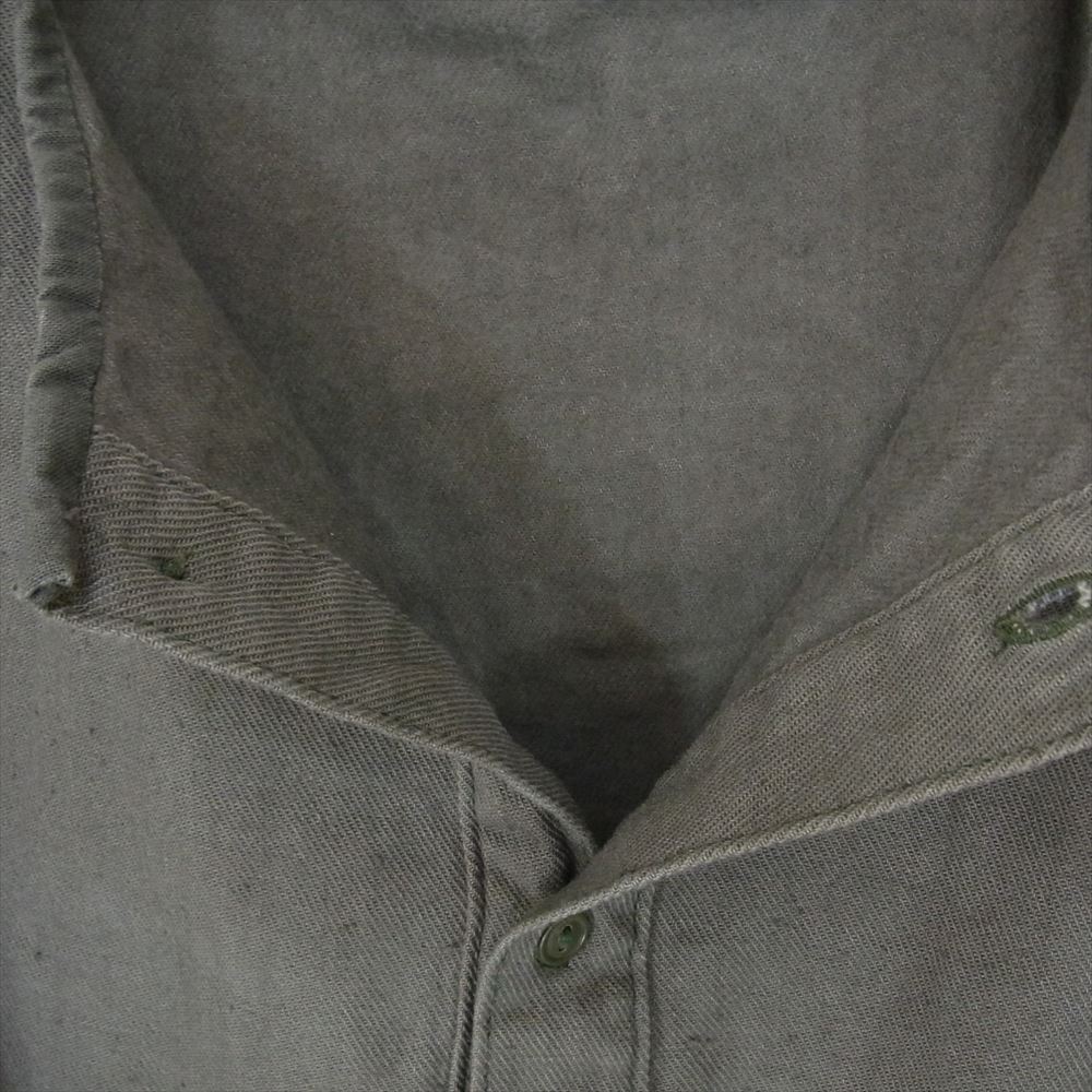 ロシア軍 Deadstock Henry Neck Sleeping Shirts ヘンリーネック スリーピング シャツ グレー系 サイズ表記無【中古】