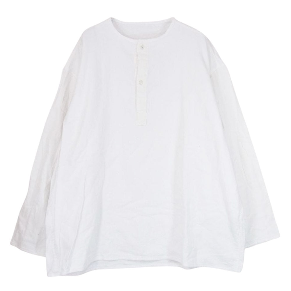 ロシア軍 Deadstock Henry Neck Sleeping Shirts ヘンリーネック スリーピング シャツ ホワイト系 サイズ表記無【中古】