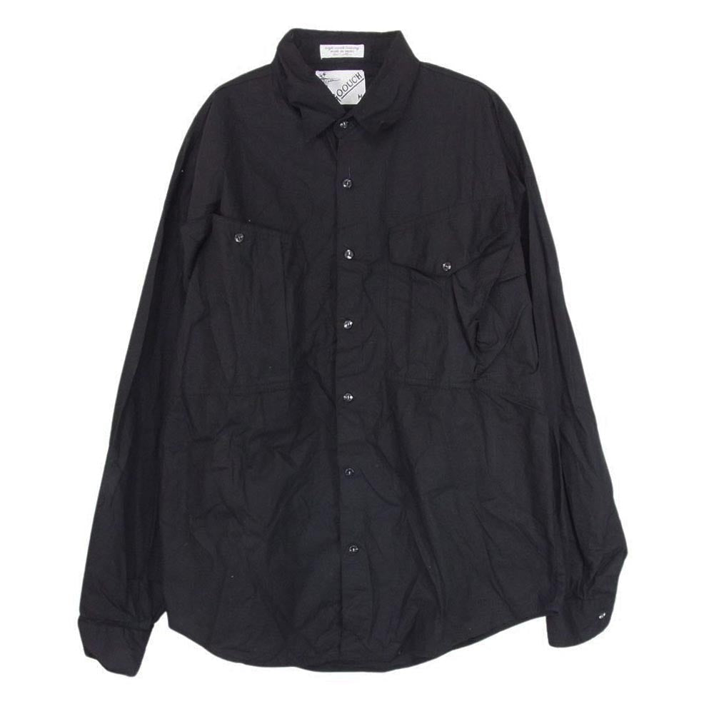 グーチ コットン インド製 ボタン ロングスリーブ 長袖 シャツ ブラック系 M【中古】