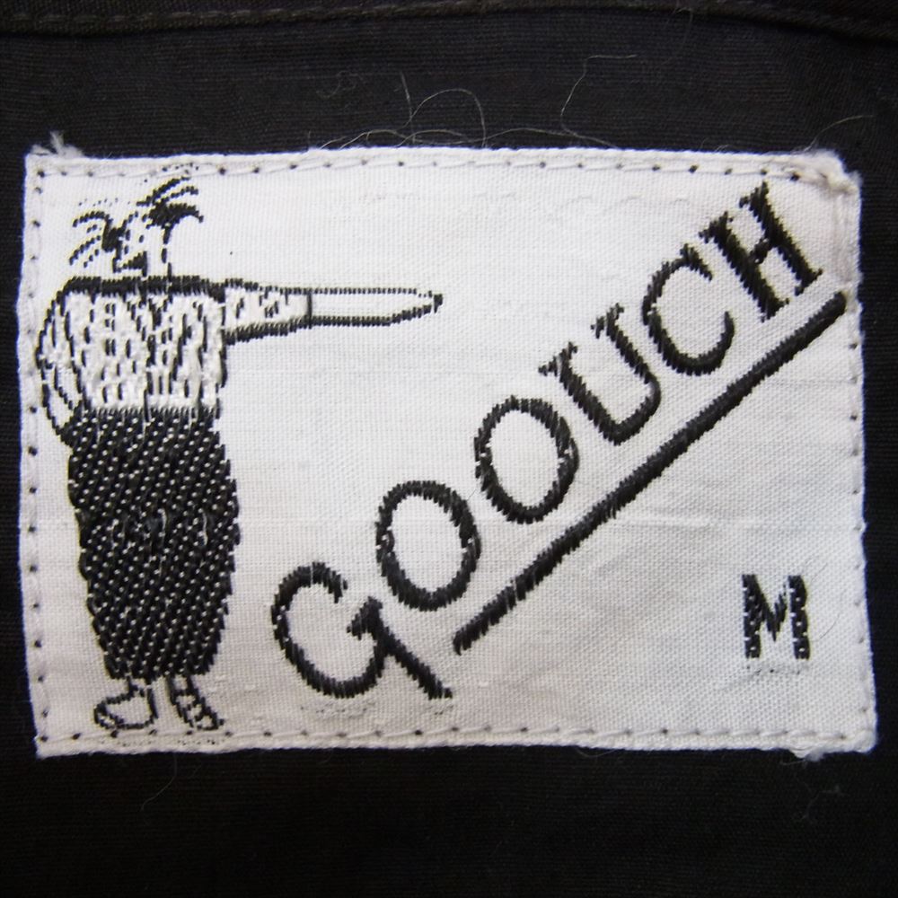 グーチ コットン インド製 ボタン ロングスリーブ 長袖 シャツ ブラック系 M【中古】