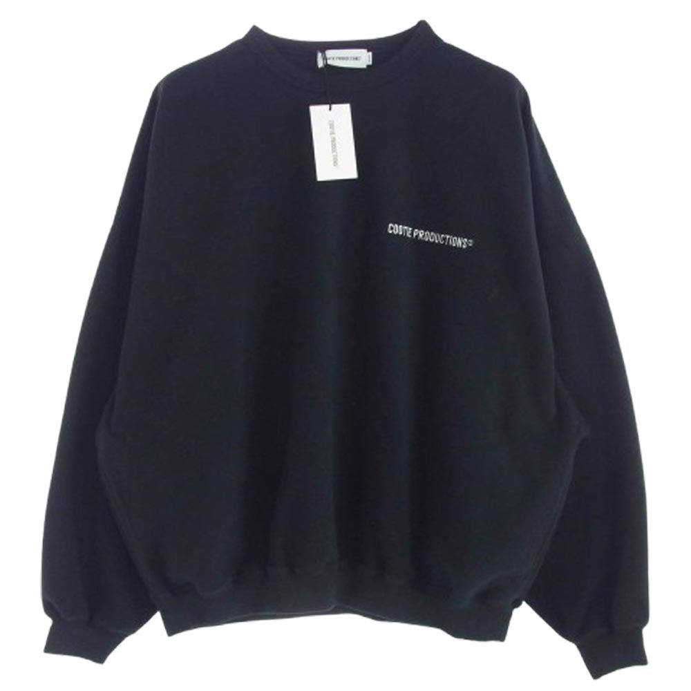 COOTIE クーティー 24AW CTE-24A330 Fleece Sweat Crew クルーネック フリース スウェット ブラック ブラック系 M【中古】