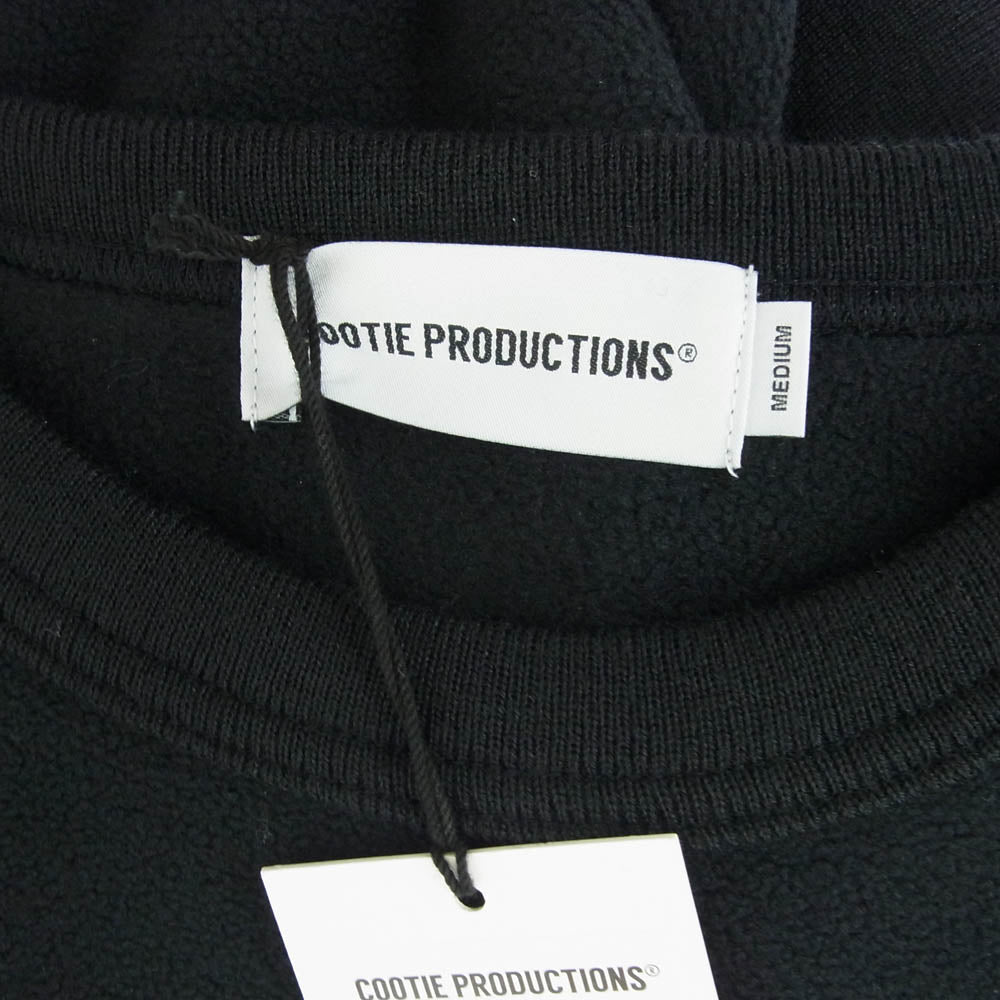 COOTIE クーティー 24AW CTE-24A330 Fleece Sweat Crew クルーネック フリース スウェット ブラック ブラック系 M【中古】