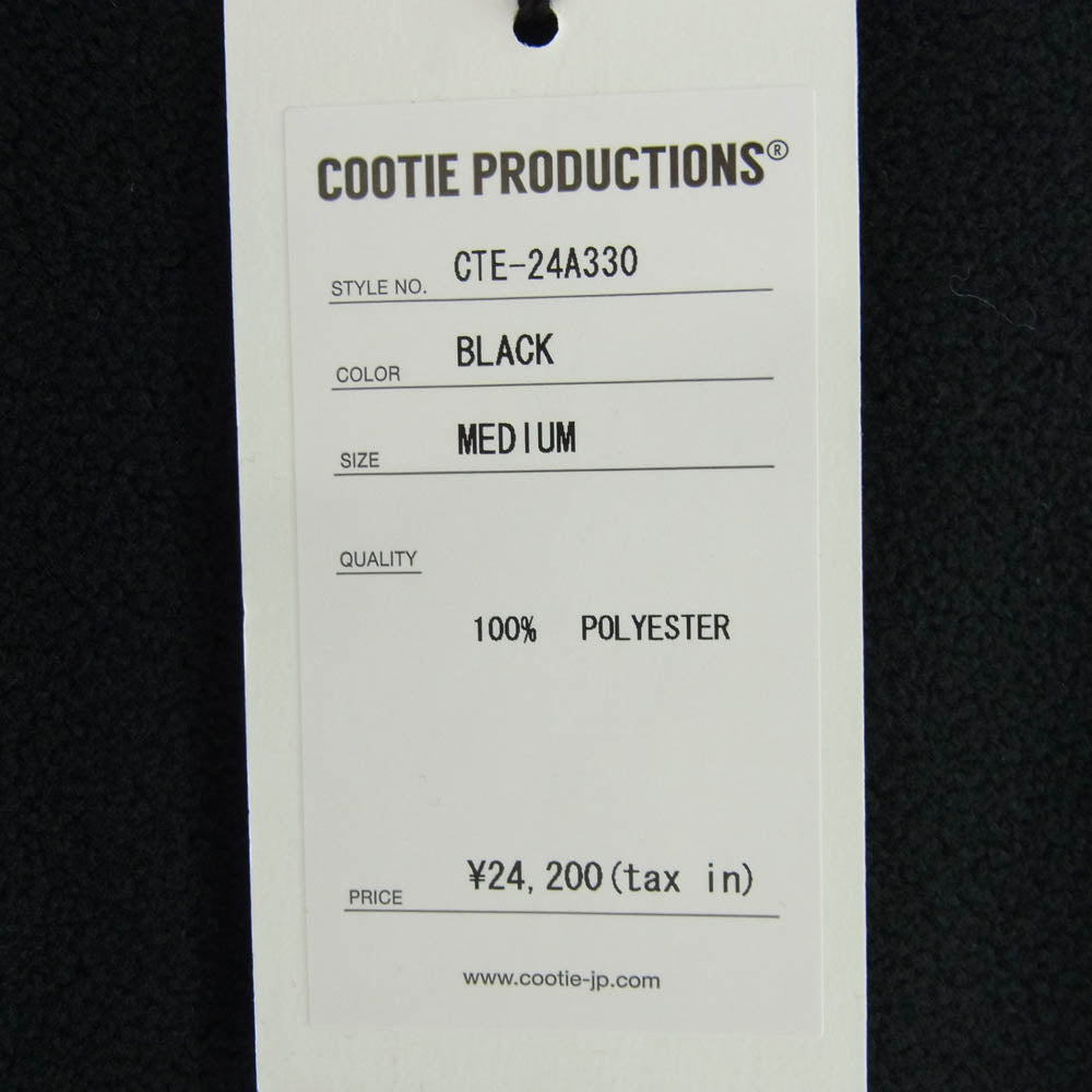 COOTIE クーティー 24AW CTE-24A330 Fleece Sweat Crew クルーネック フリース スウェット ブラック ブラック系 M【中古】