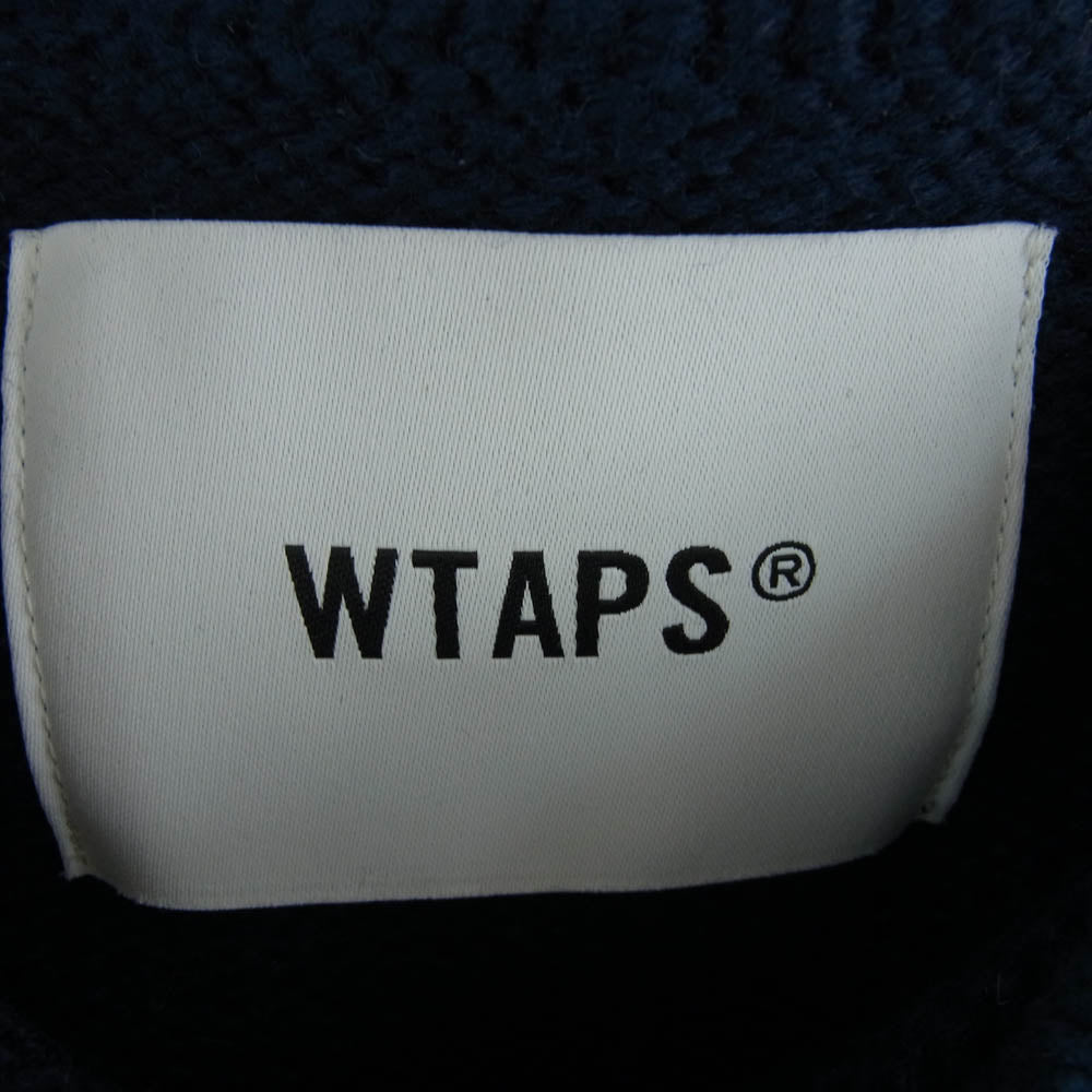 WTAPS ダブルタップス 23AW 232MADT-KNM05 CREW NECK SWEATER クルーネック ニット セーター ネイビー ネイビー系 3【中古】