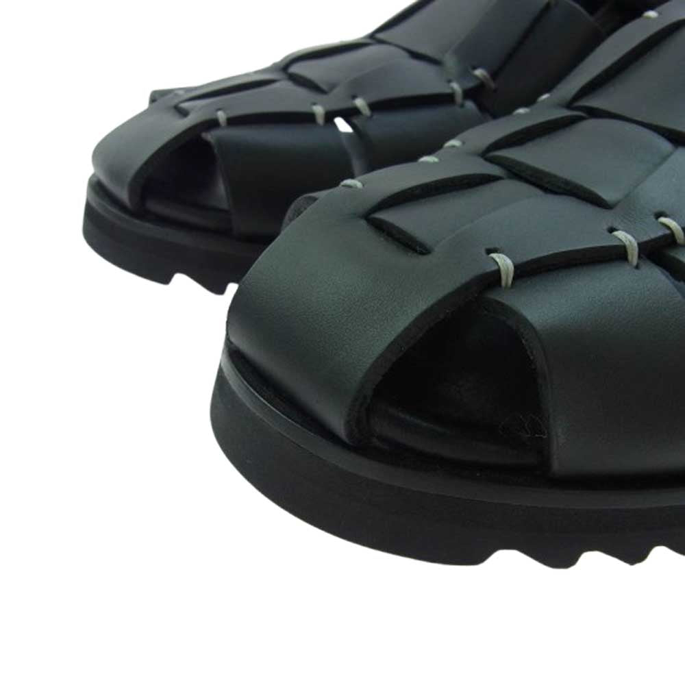 WTAPS ダブルタップス 241PJ48D-FW01S PARABOOT パラブーツ Pacific Sport レザー シューズ サンダル ブラック系 EU41【中古】