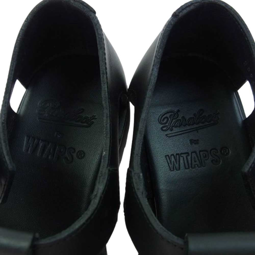 WTAPS ダブルタップス 241PJ48D-FW01S PARABOOT パラブーツ Pacific Sport レザー シューズ サンダル ブラック系 EU41【中古】