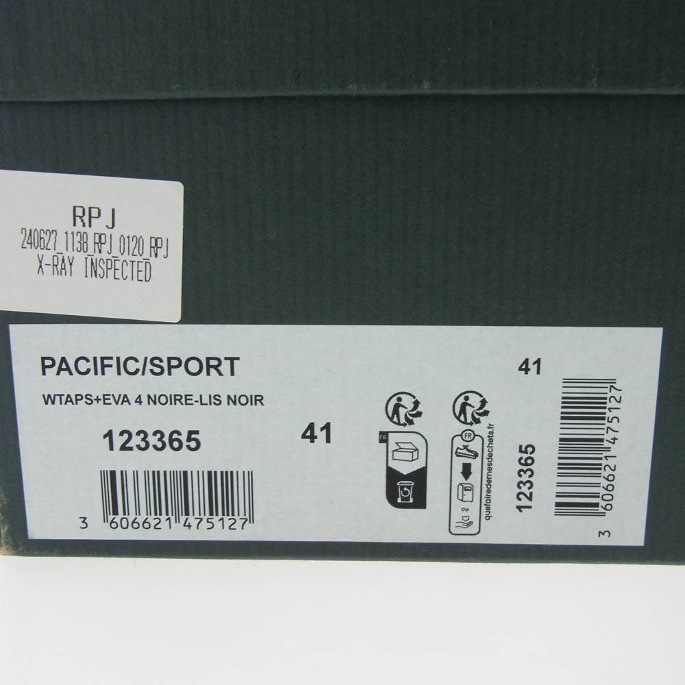 WTAPS ダブルタップス 241PJ48D-FW01S PARABOOT パラブーツ Pacific Sport レザー シューズ サンダル ブラック系 EU41【中古】