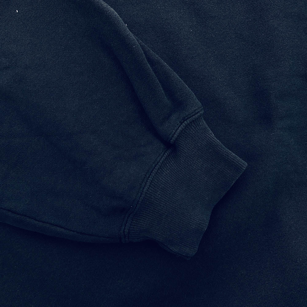 DESCENDANT ディセンダント 刺繍 ロゴ クルーネック トレーナー スウェット ネイビー系 3【中古】