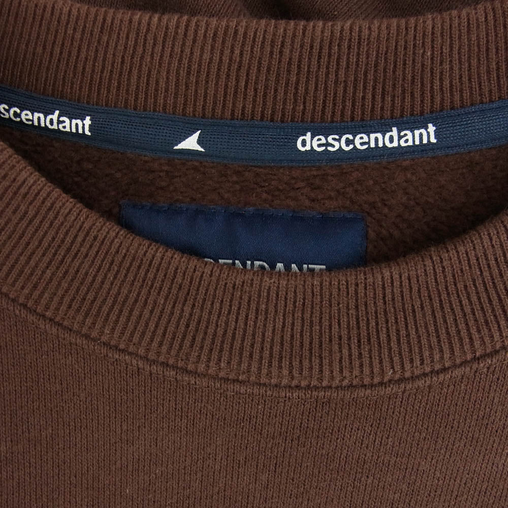 DESCENDANT ディセンダント 24AW HORIZON CREW NECK クルーネック トレーナー スウェット ブラウン ブラウン系 2【中古】