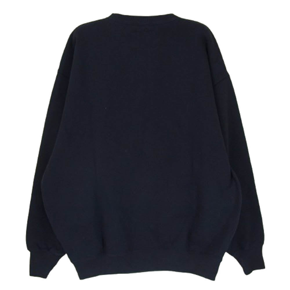 WTAPS ダブルタップス 24AW 242ATDT-CSM18 ACADEMY SWEATER アカデミー クルーネック トレーナー スウェット ネイビー系 X02【中古】