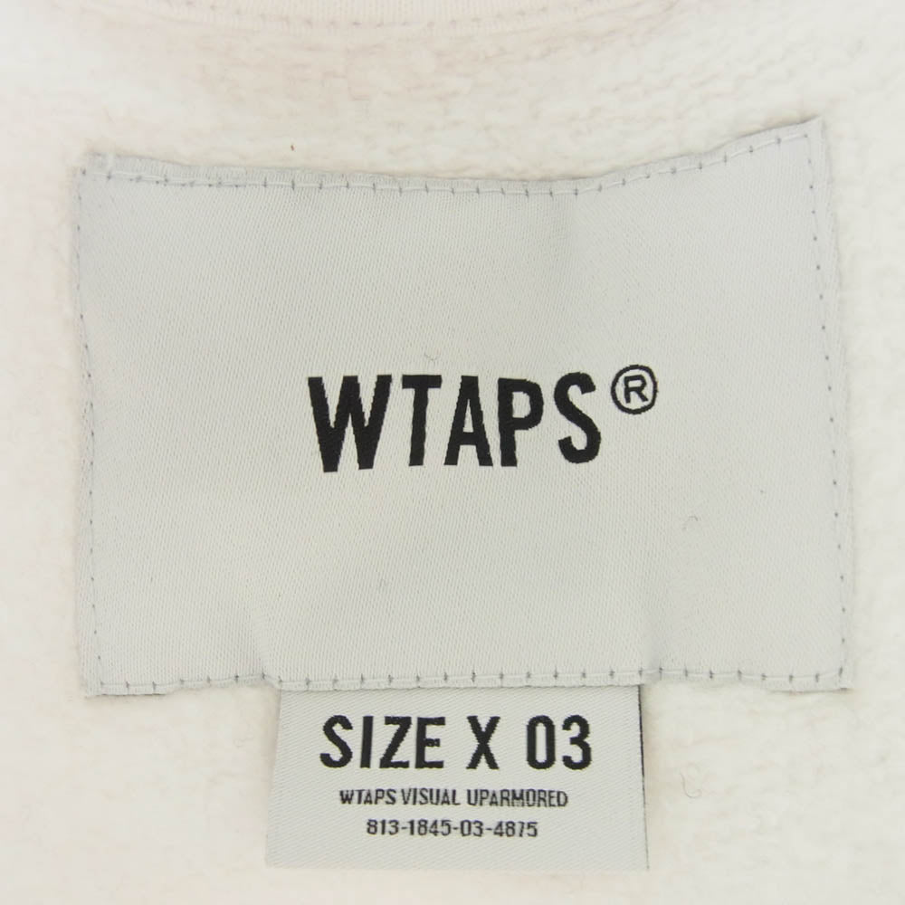 WTAPS ダブルタップス 23AW 232ATDT-CSM21 SWEATER COTTON.PROTECT コットン プロテクト スウェット トレーナー ホワイト ホワイト系 03【中古】