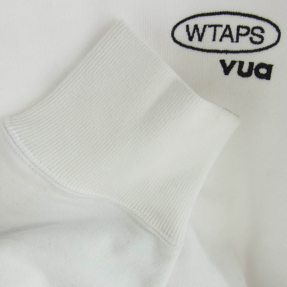 WTAPS ダブルタップス 23AW 232ATDT-CSM21 SWEATER COTTON.PROTECT コットン プロテクト スウェット トレーナー ホワイト ホワイト系 03【中古】