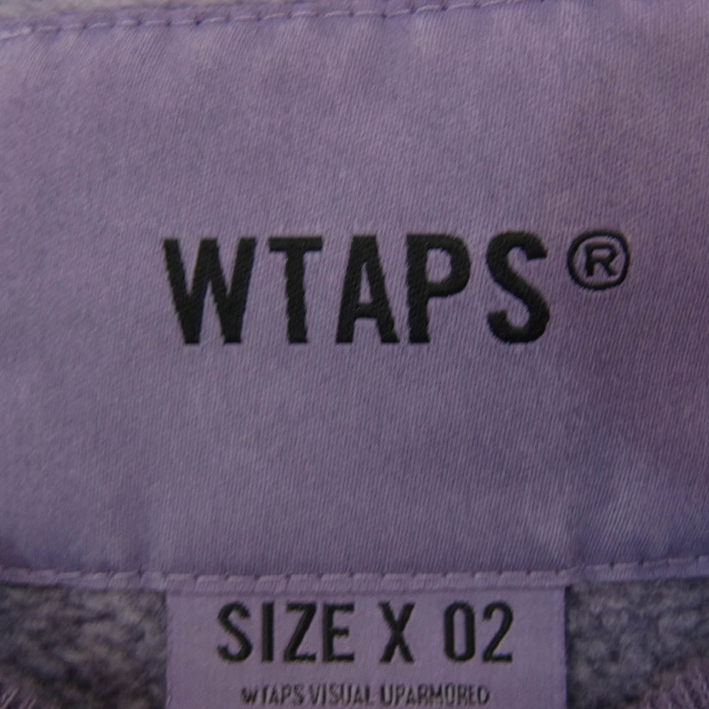 WTAPS ダブルタップス 24AW 242ATDT-CSM16 Sign 01 Sweater CTPL Purple サイン01 セーター CTPL クルーネック トレーナー スウェット パープル系 X02【中古】
