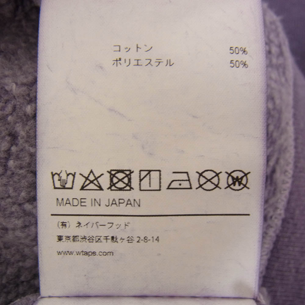 WTAPS ダブルタップス 24AW 242ATDT-CSM16 Sign 01 Sweater CTPL Purple サイン01 セーター CTPL クルーネック トレーナー スウェット パープル系 X02【中古】