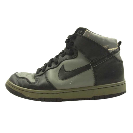 NIKE ナイキ 630335-002 DUNK HIGH BLACK COOL GREY ダンクハイ ハイカットスニーカー ブラック系 グレー系 25.5cm【中古】