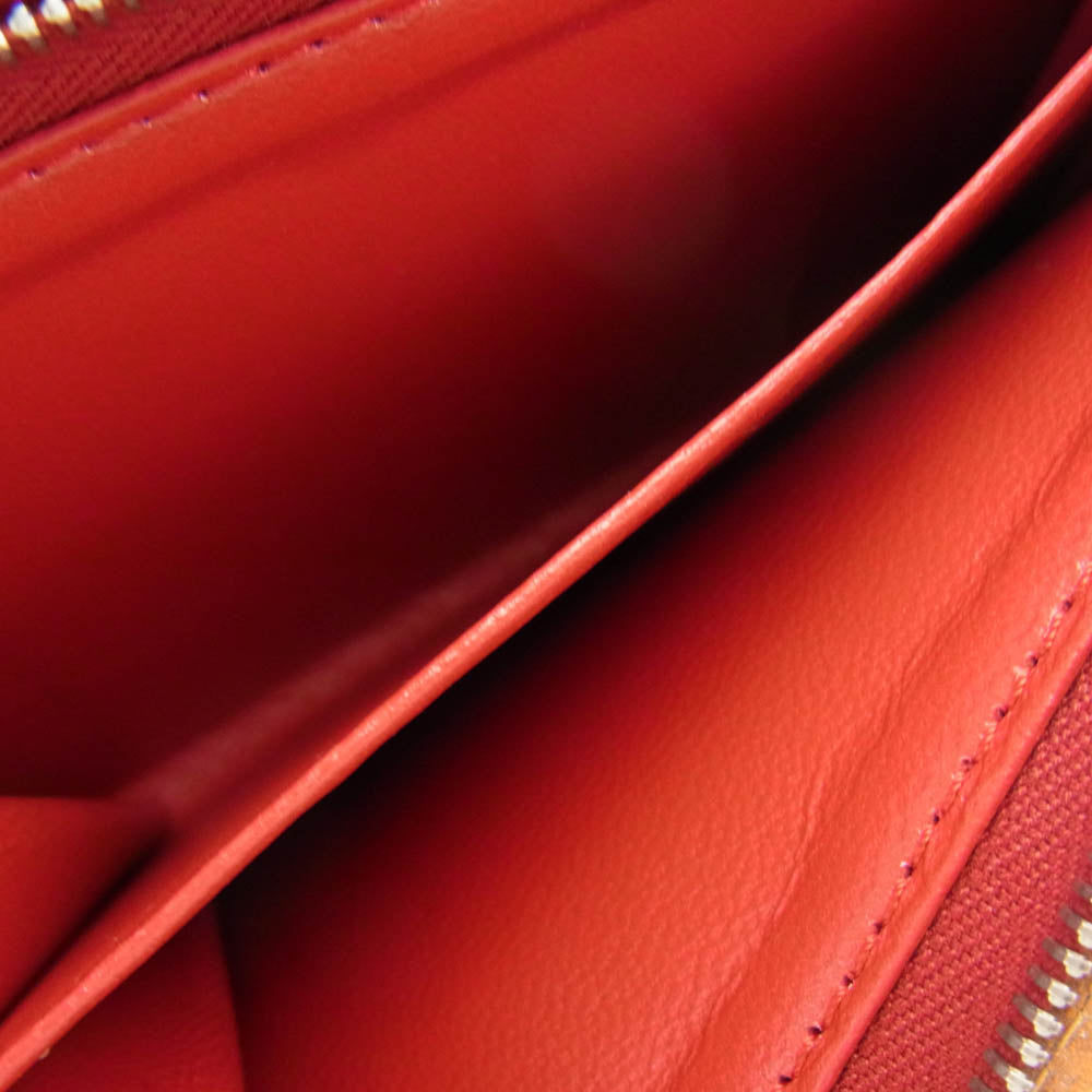 WHITE HOUSE COX ホワイトハウスコックス S1113 SADDLE LEATHER COLLECTION サドルレザー 二つ折り財布 ウォレット ライトブラウン系 レッド系【中古】