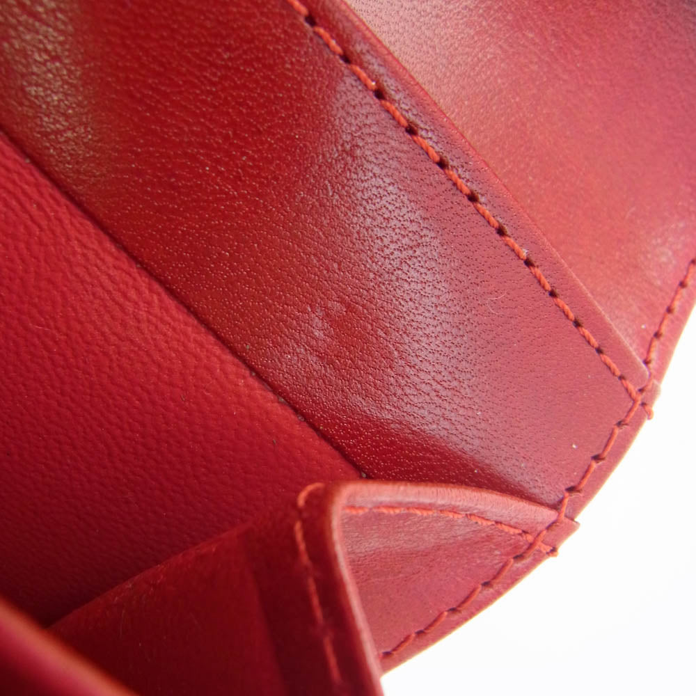 WHITE HOUSE COX ホワイトハウスコックス S1113 SADDLE LEATHER COLLECTION サドルレザー 二つ折り財布 ウォレット ライトブラウン系 レッド系【中古】