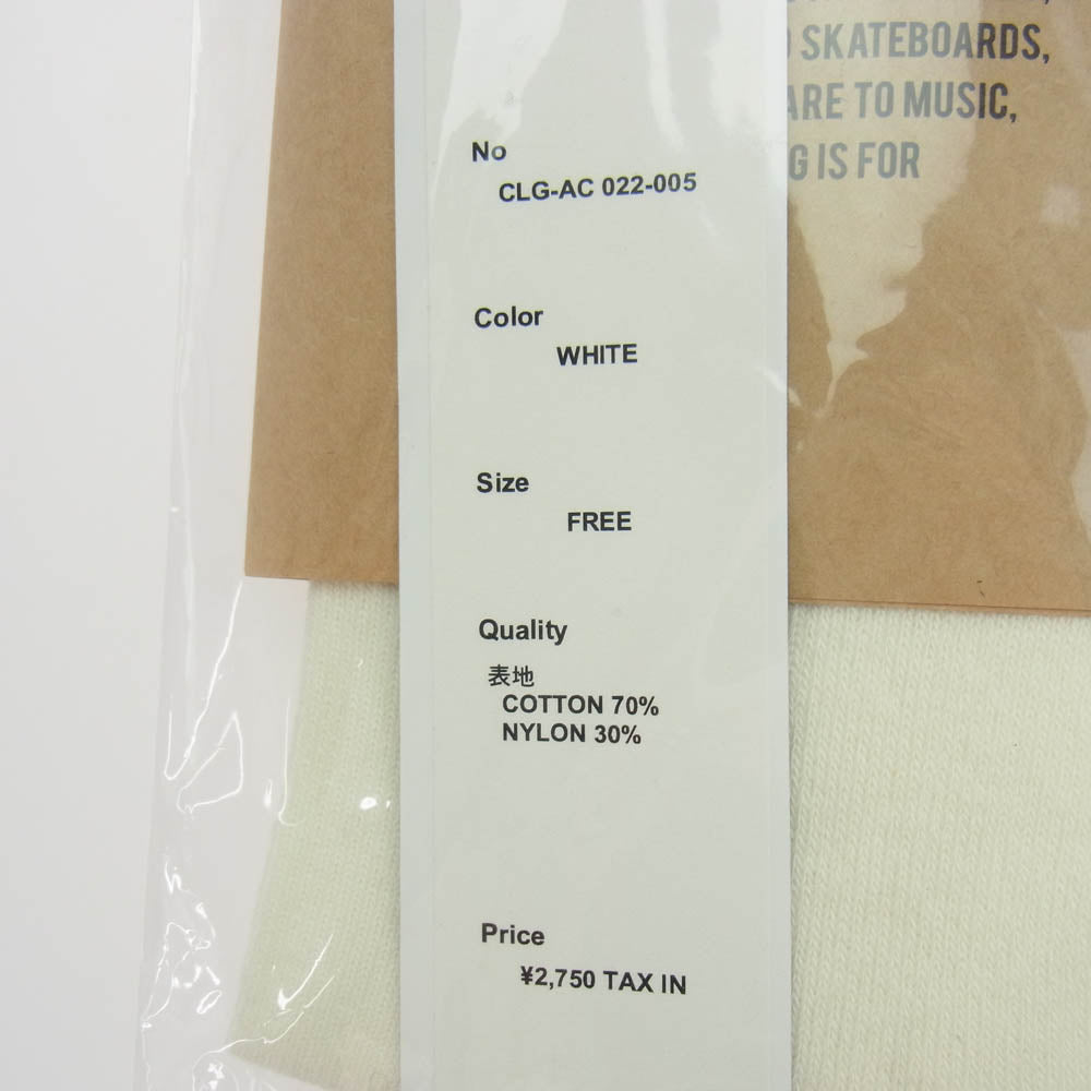 CHALLENGER チャレンジャー CLG-AC 022-005 FLAME SOCKS フレイム ソックス 靴下 ホワイト系 パープル系 FREE【新古品】【未使用】【中古】
