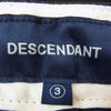 DESCENDANT ディセンダント DC-3 WIDE TWILL TROUSERS ワイド ツイル トラウザーズ パンツ ブラック系 3【中古】