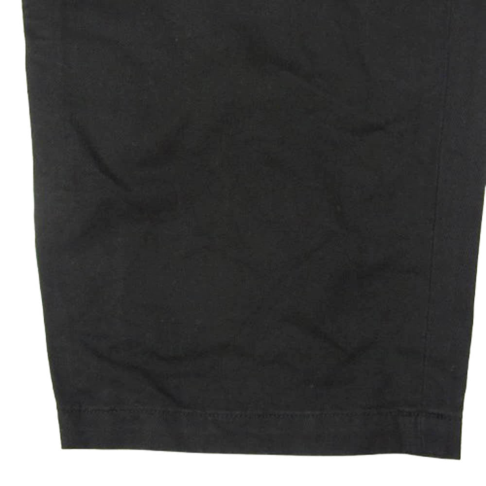DESCENDANT ディセンダント DC-3 WIDE TWILL TROUSERS ワイド ツイル トラウザーズ パンツ ブラック系 3【中古】