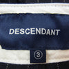 DESCENDANT ディセンダント DC-3 WIDE TWILL TROUSERS ワイド ツイル トラウザーズ パンツ ストライプ ネイビー系 3【中古】
