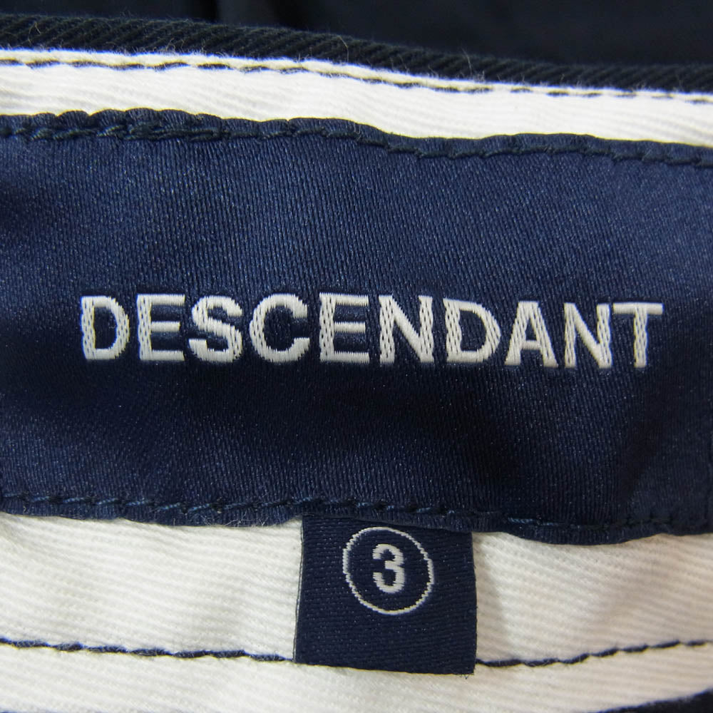 DESCENDANT ディセンダント SF WIDE TROUSERS ワイド ラウザーズ パンツ ネイビー系 3【中古】