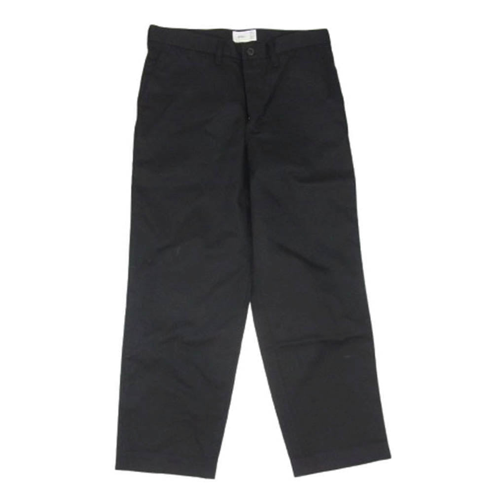 WTAPS ダブルタップス 22SS 221BRDT-PTM05 CREASE TROUSERS COPO TWILL クリース トラウザーズ ツイル ボトムス パンツ ブラック系 X03【中古】