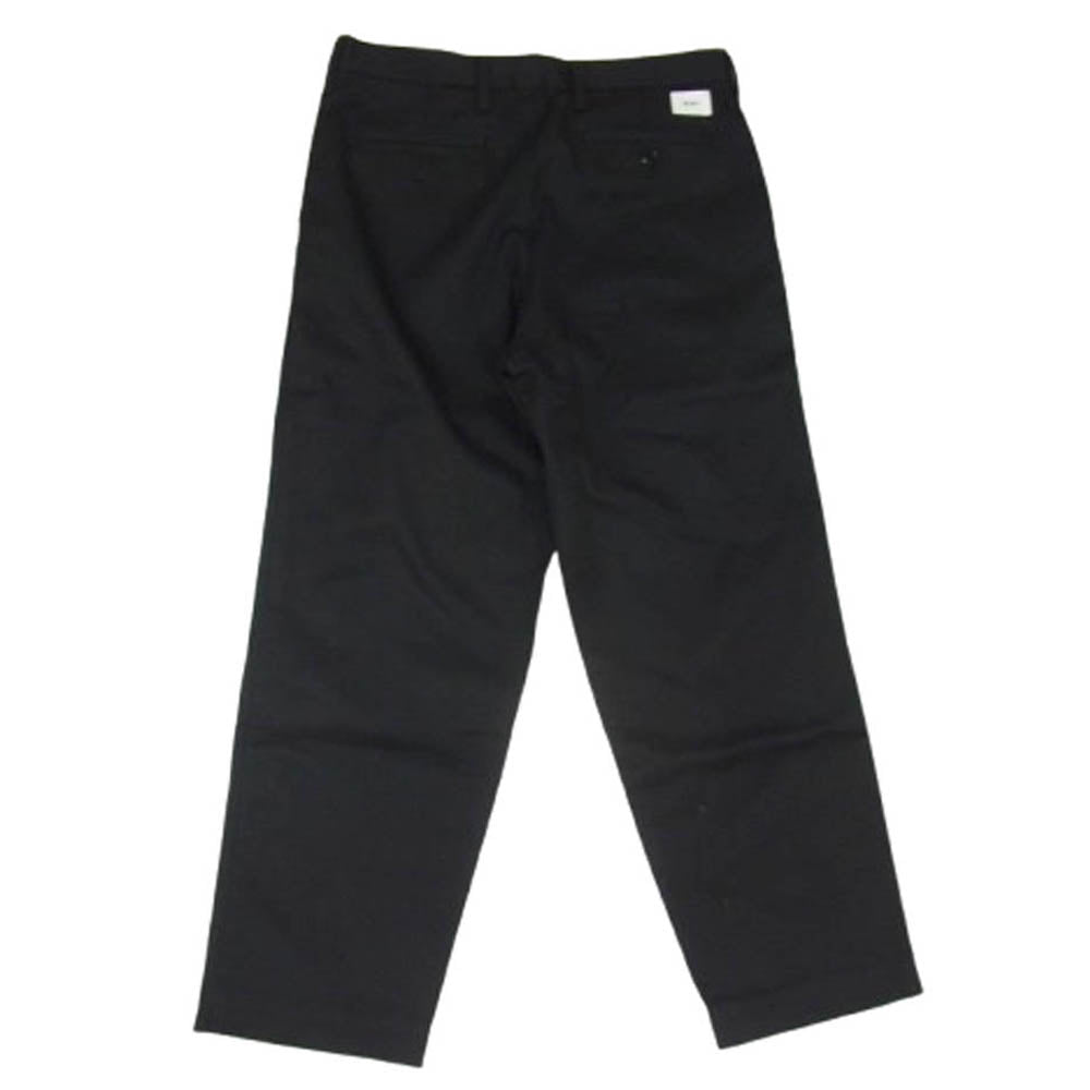 WTAPS ダブルタップス 22SS 221BRDT-PTM05 CREASE TROUSERS COPO TWILL クリース トラウザーズ ツイル ボトムス パンツ ブラック系 X03【中古】
