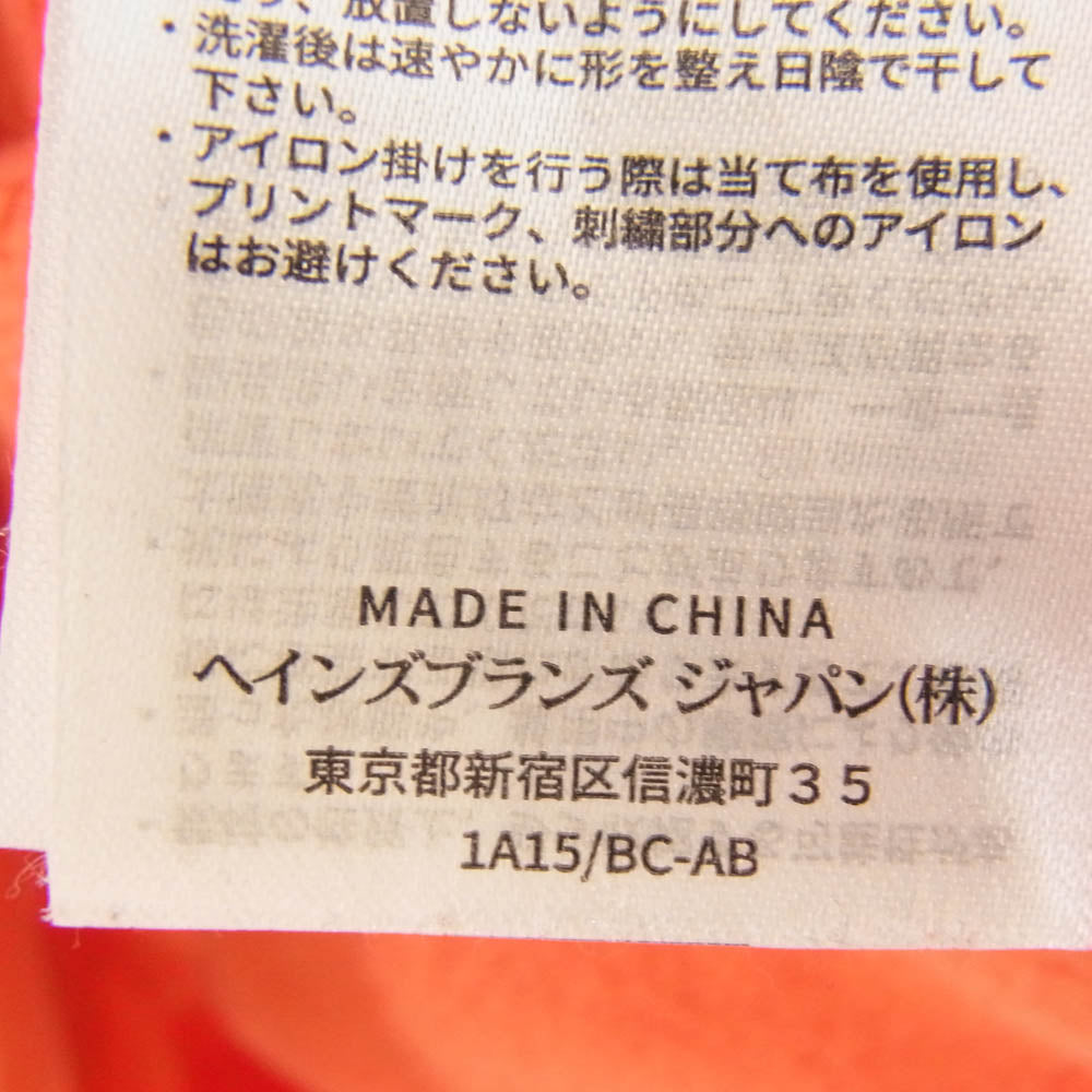 WTAPS ダブルタップス C8-Z018 Champion チャンピオン クルーネック スウェット シャツ オレンジ レッド系 XL【中古】