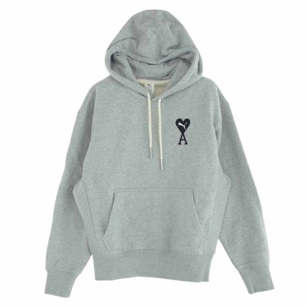 AMI PARIS アミパリス 534069-04 PUMA AMI Hoodie Grey プーマ プルオーバー パーカー グレー グレー系 S【美品】【中古】