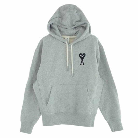 AMI PARIS アミパリス 534069-04 PUMA AMI Hoodie Grey プーマ プルオーバー パーカー グレー グレー系 S【美品】【中古】