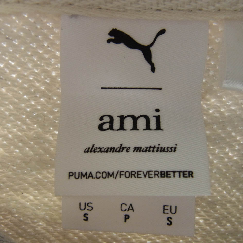 AMI PARIS アミパリス 534069-04 PUMA AMI Hoodie Grey プーマ プルオーバー パーカー グレー グレー系 S【美品】【中古】