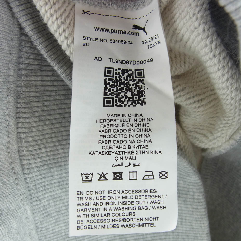 AMI PARIS アミパリス 534069-04 PUMA AMI Hoodie Grey プーマ プルオーバー パーカー グレー グレー系 S【美品】【中古】