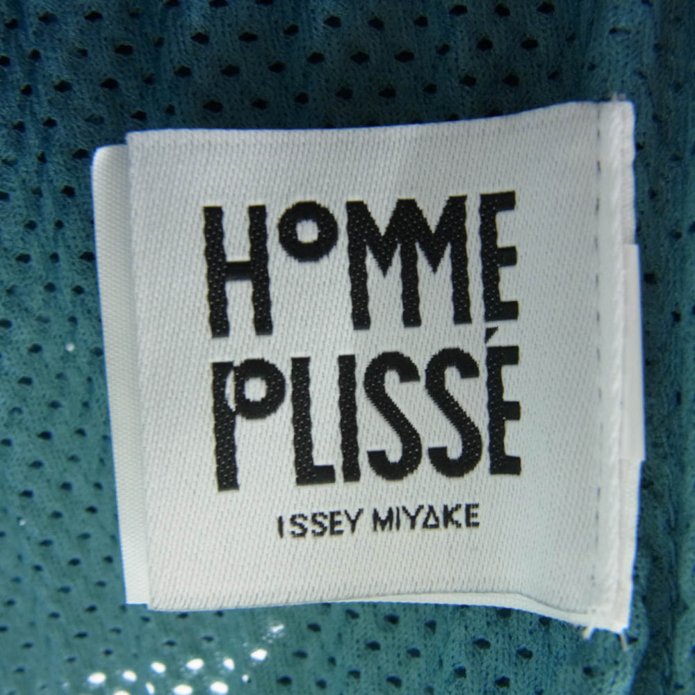 HOMME PLISSE ISSEY MIYAKE オム プリッセ イッセイミヤケ HP31JK136 メッシュ プリーツ  カットソー ブルー系【中古】