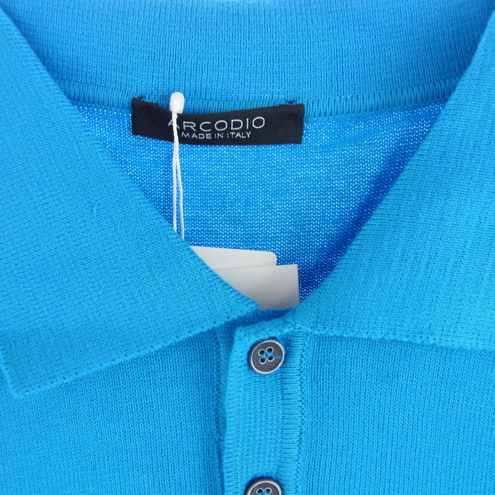 アルコディオ S-KNT 70201 半袖 ポロシャツ ターコイズ ターコイズブルー系 S【新古品】【未使用】【中古】