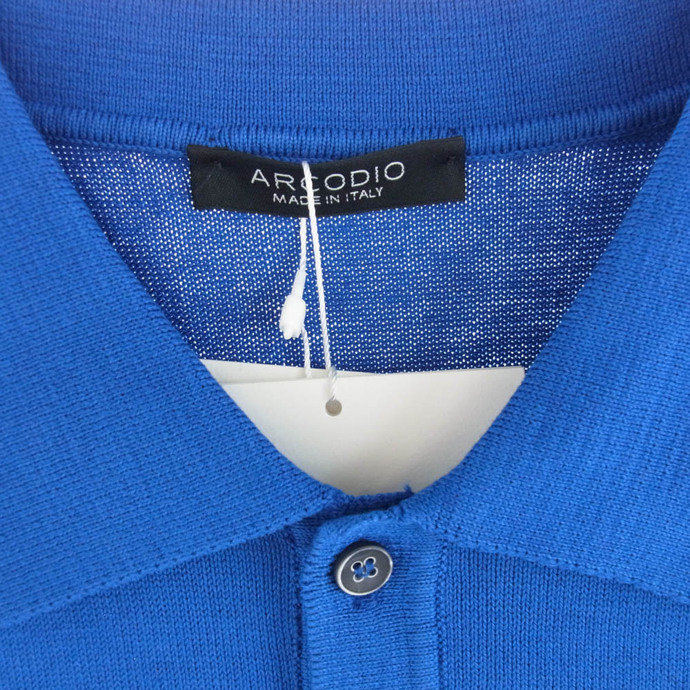 アルコディオ S-KNT 70201 半袖 ポロシャツ ブルー ブルー系 S【新古品】【未使用】【中古】
