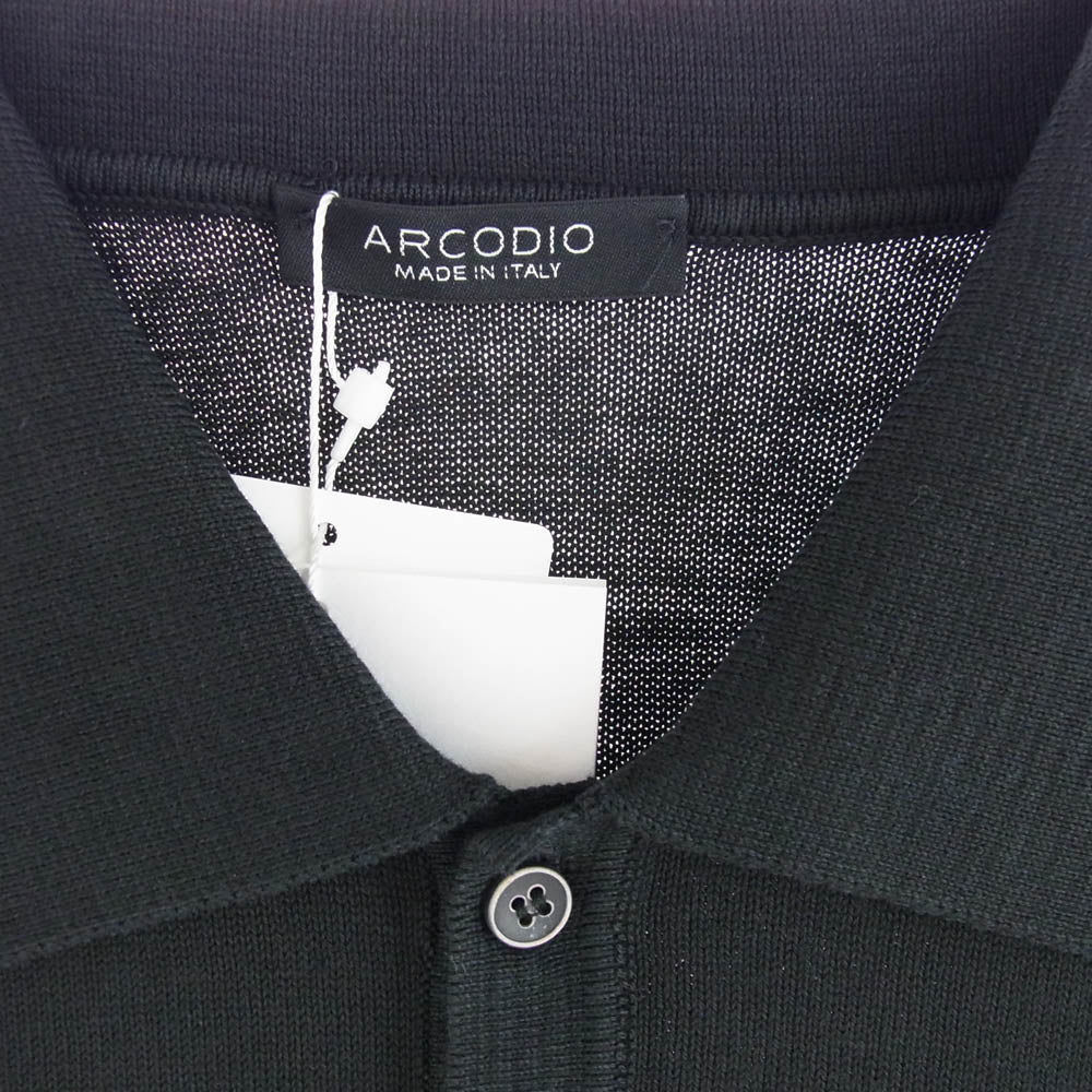 アルコディオ S-KNT 70201 半袖 ポロシャツ ブラック ブラック系 S【新古品】【未使用】【中古】