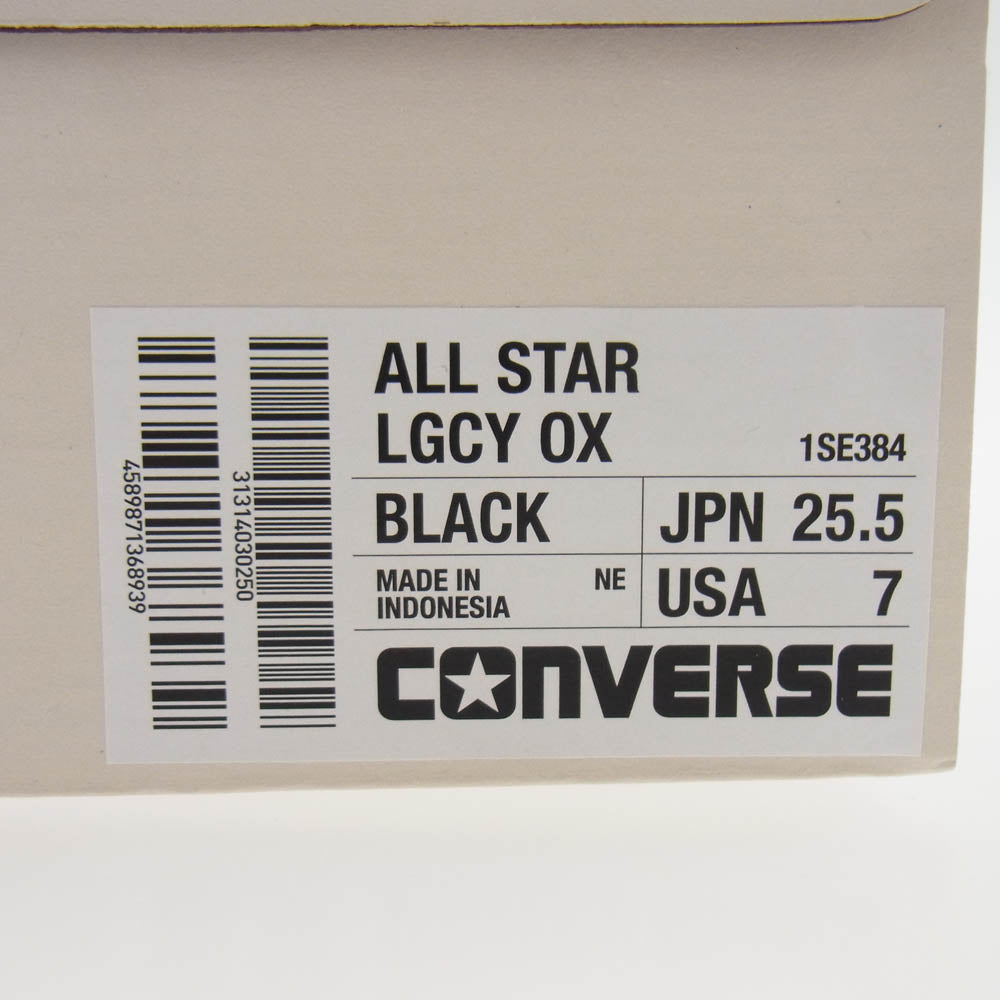 CONVERSE コンバース 1SE384 ALL STAR LGCY OX オールスター レガシー ローカット スニーカー ブラック系 25.5cm【美品】【中古】