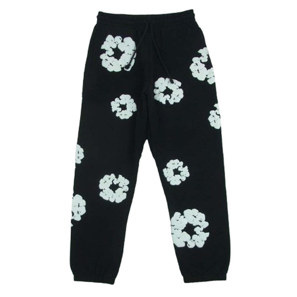 デニム ティアーズ Cotton Wreath コットン リース スウェット パンツ ブラック系 ホワイト系 S【中古】