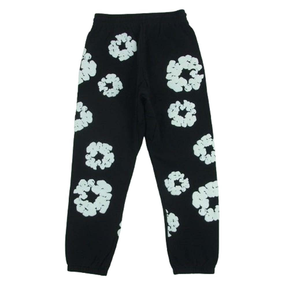 デニム ティアーズ Cotton Wreath コットン リース スウェット パンツ ブラック系 ホワイト系 S【中古】