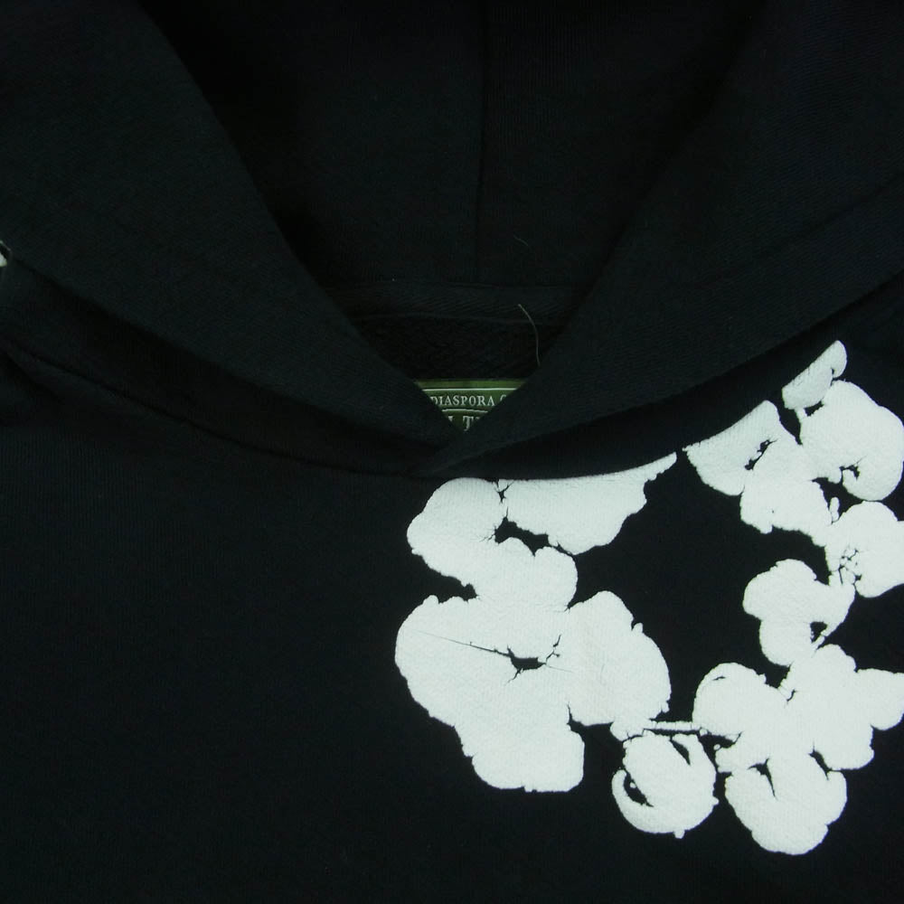 デニム ティアーズ Cotton Wreath コットン リース パーカー プルオーバー ポルトガル製 ブラック系 L【中古】