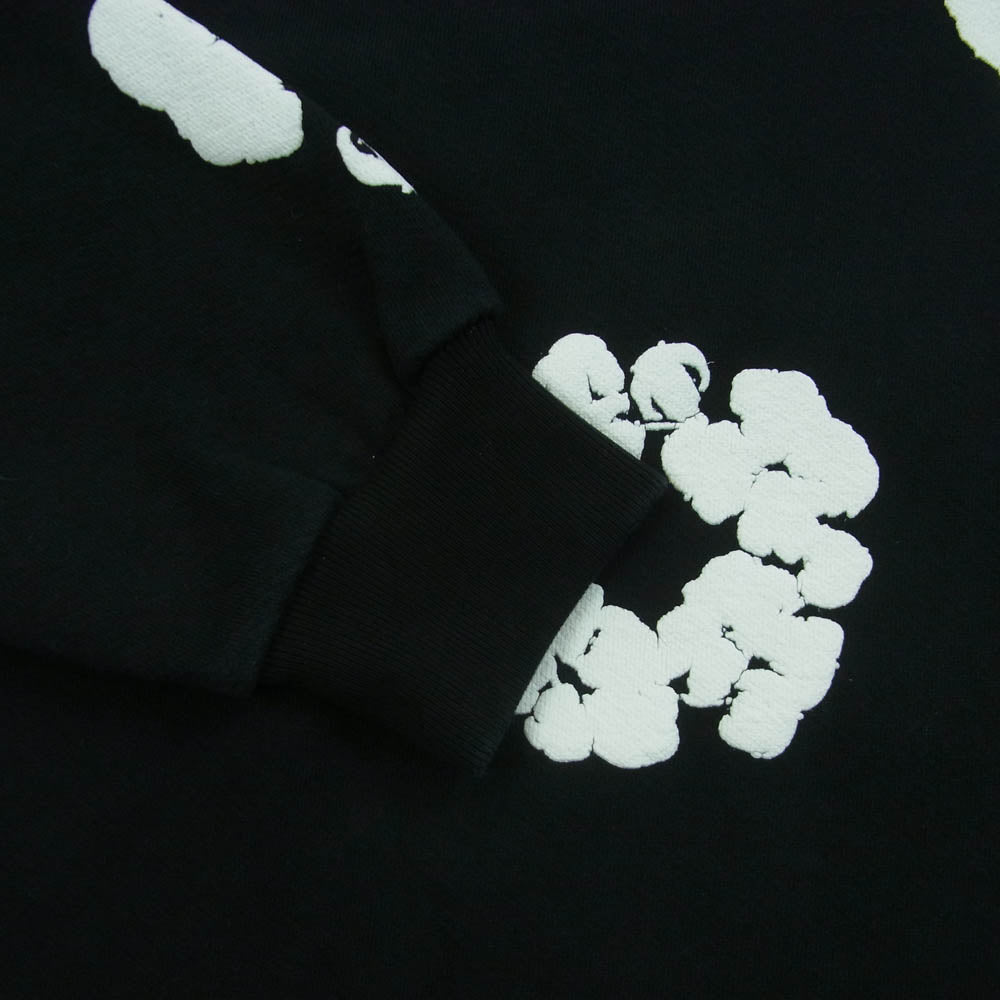 デニム ティアーズ Cotton Wreath コットン リース パーカー プルオーバー ポルトガル製 ブラック系 L【中古】