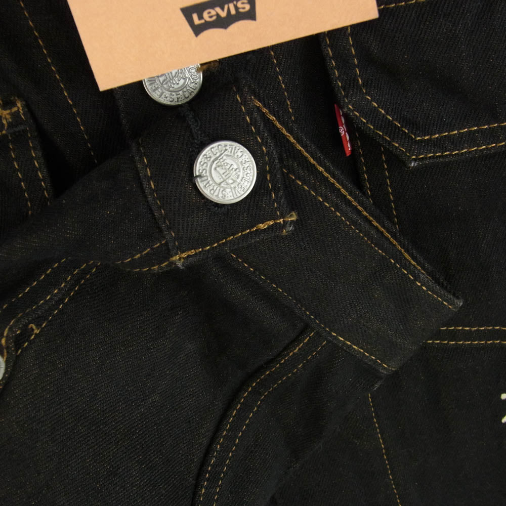 STUSSY ステューシー A83260001 Levi’s Crispy Rinse Trucker Jacket リーバイス クリスピー リンス トラッカー デニム ジャケット ブラック系 S【新古品】【未使用】【中古】