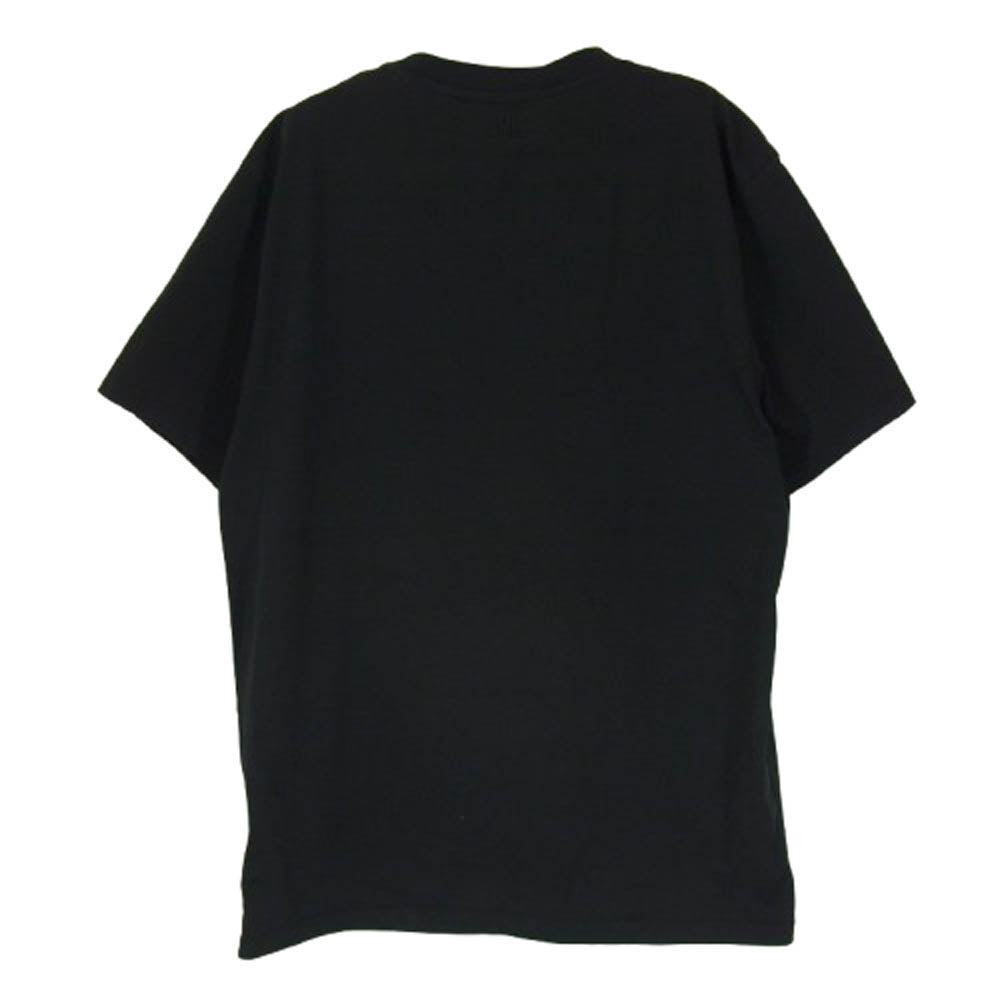 AMI PARIS アミパリス BFUTS001.724 ハートロゴ 刺繍 クルーネック 半袖 Tシャツ ブラック系 M【中古】