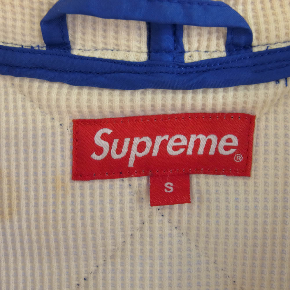 Supreme シュプリーム 15AW × INDEPENDENT インディペンデント Quilted Nylon Jacket 裏地サーマル キルテッド キルティング ナイロン ジャケット ブルー系 S【中古】