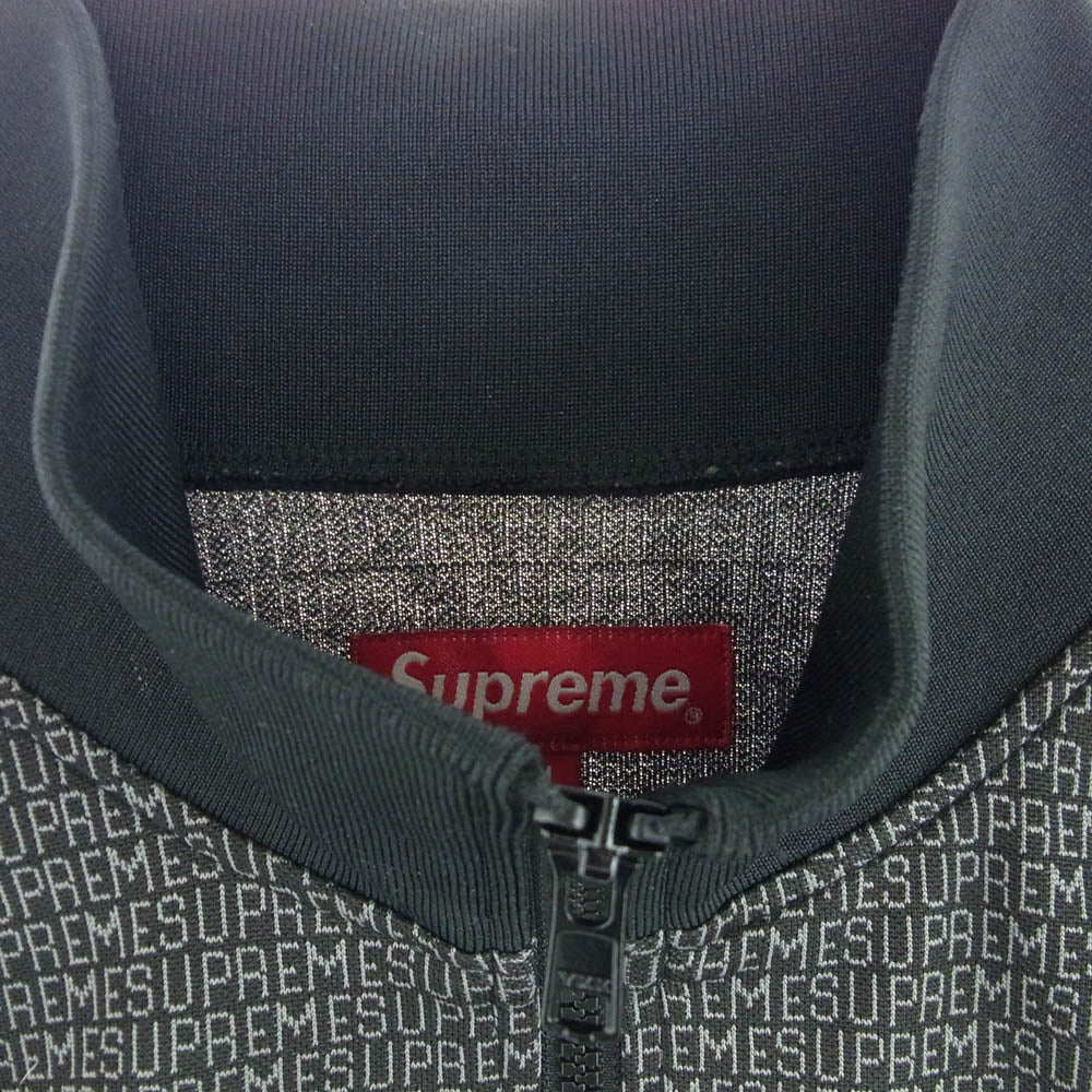 Supreme シュプリーム 22SS Repeat Track Jacket ロゴ総柄 リピート トラック ジャケット ジャージ ダークグレー系 M【中古】